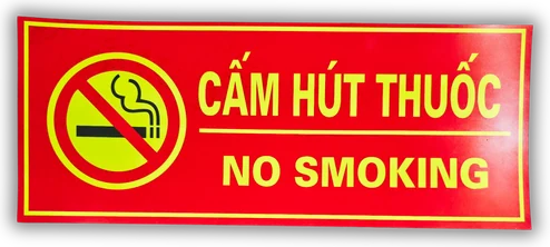 Biển Cấm hút thuốc bằng nhựa